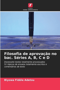 Paperback Filosofia de aprovação no bac. Séries A, B, C e D [Portuguese] Book