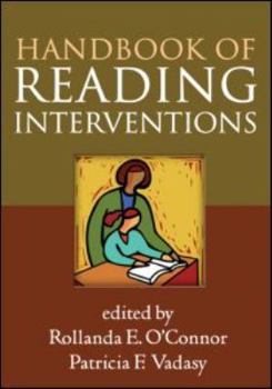 Hardcover Handbook of Reading Interventions Book