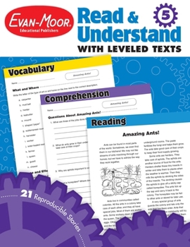 Paperback Read and Understand with Leveled Texts, Grade 5 Teacher Resource Book