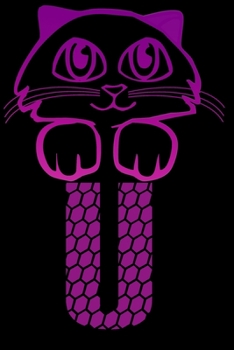 Letter U : Monogram Journal / Notebook For Cats Lovers, Pretty Personalized Medium Journal For Girls & Women: Blank lined journal diary notebook Size at 6 x 9 with 120 pages