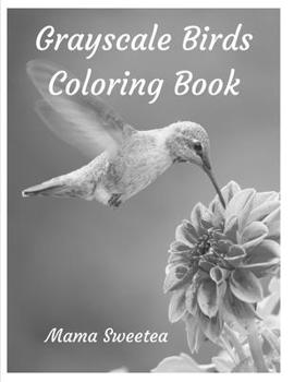 Paperback Grayscale Birds Coloring Book