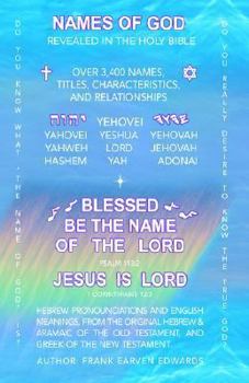 Hardcover Names Of God Revealed In The Bible Book