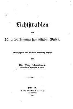 Paperback Lichtstrahlen aus Ed. V. Hartmann's saemmtlichen Werken [German] Book