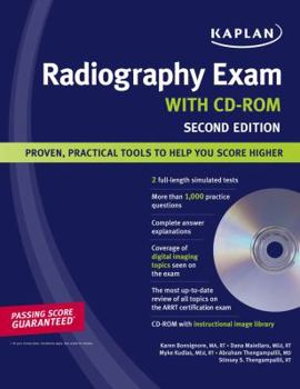 Paperback Kaplan Radiography Exam [With CDROM] Book