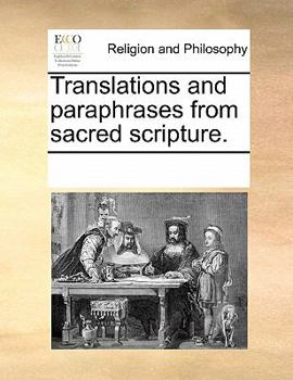 Paperback Translations and Paraphrases from Sacred Scripture. Book