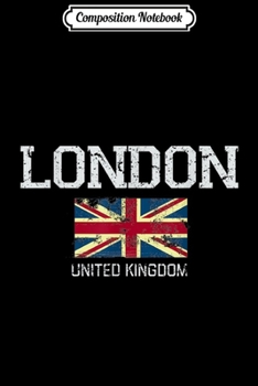 Composition Notebook: Vintage London United Kingdom Gift Journal/Notebook Blank Lined Ruled 6x9 100 Pages