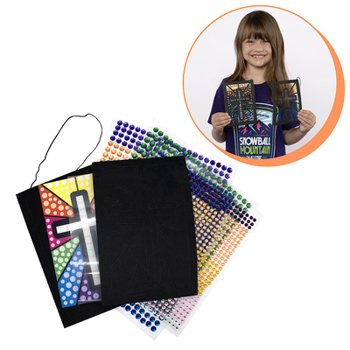 Vbs 2026 Snowball Mountain Challenge Craft Diamond Art Suncatcher (Pkg of 12): Find Your Strength in God