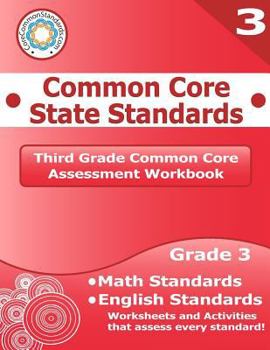 Paperback Third Grade Common Core Assessment Workbook Book
