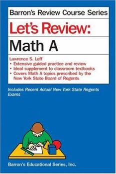 Paperback Let's Review: Math A Book