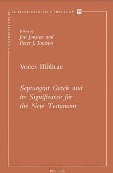 Paperback Voces Biblicae: Septuagint Greek and Its Significance for the New Testament Book