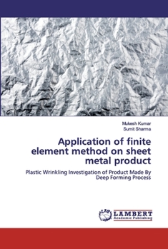 Paperback Application of finite element method on sheet metal product Book