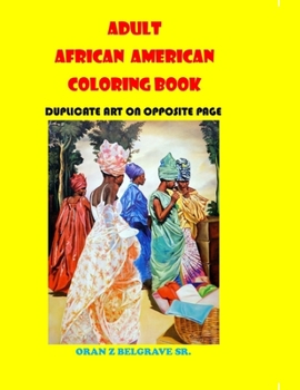 Paperback Adult African American Coloring Book