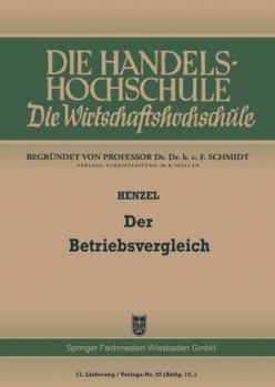 Paperback Der Betriebsvergleich [German] Book