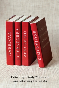 Hardcover American Literature's Aesthetic Dimensions Book