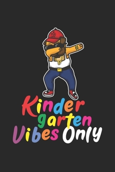 Kinder garten Vibes only: Zurück zur Schule Kindergarten Vibes Mops Hund Notizbuch gepunktet DIN A5 - 120 Seiten für Notizen, Zeichnungen, Formeln | Organizer Schreibheft Planer Tagebuch