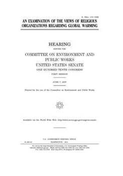 An examination of the views of religious organizations regarding global warming