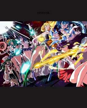Notebook: Sailor Moon Anime Soft Glossy Cover College Ruled Pages Book 7.5 x 9.25 Inches 110 Pages