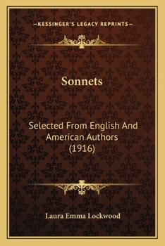 Sonets Slected From English And American Authors...