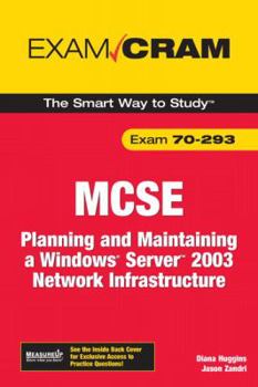 Paperback MCSE Exam 70-293: Planning and Maintaining a Windows Server 2003 Network Infrastructure Book