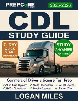 Paperback CDL Study Guide: All-in-One Test Prep System - 2800 Practice Questions + 1500 Digital Flashcards – 7-Day Quick Start – Study Anywhere, Anytime! Book