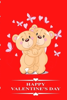 Valentine's Day: Love Gift . journal notebook best gift idea for girlfriend or boyfriend .notes . romantic message . White paper with pink stripes .6"x9"- 120 pages