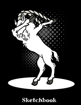 Sketchbook: Dab Dancing Goat Sketch Book with Blank Paper for Drawing Painting Creative Doodling or Sketching - 8.5 x 11 inch 120 pages Notebook - Goats Lovers Journal And Sketch Pad