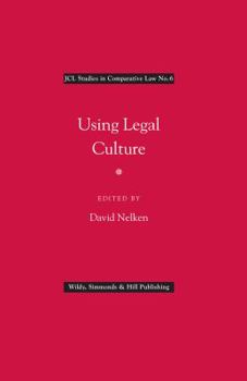 Hardcover Using Legal Culture (JCL Studies in Comparative Law) [Portuguese] Book