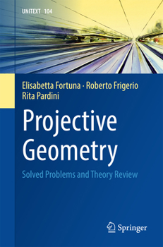 Paperback Projective Geometry: Solved Problems and Theory Review Book