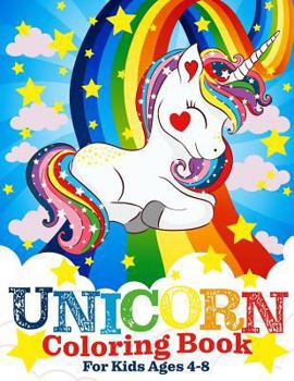 Paperback Unicorn Coloring Book for Kids Ages 4-8 Book