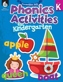 Paperback Foundational Skills: Phonics for Kindergarten [With CDROM] Book