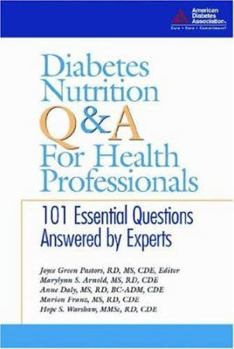 Paperback Diabetes Nutrition Q&A for Health Professionals Book