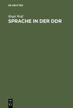 Hardcover Sprache in der DDR: Ein Wörterbuch (German Edition) [German] Book