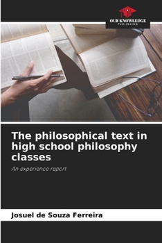 Paperback The philosophical text in high school philosophy classes Book