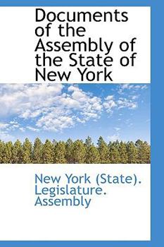 Hardcover Documents of the Assembly of the State of New York Book