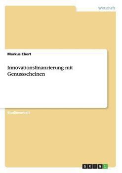 Paperback Innovationsfinanzierung mit Genussscheinen [German] Book