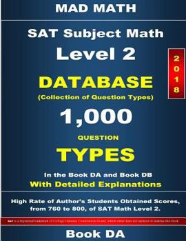 Paperback 2018 SAT Subject Math Level 2 Book DA Book