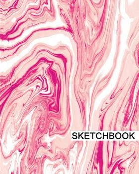 Paperback Sketchbook: 8" x 10", Drawing Sketchbook, Unlruled Notebook, Drawing Paper Pad, Swirl (Pink) - (Sketch book) Book