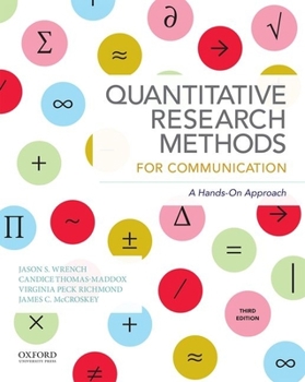 Paperback Quantitative Research Methods for Communication Book