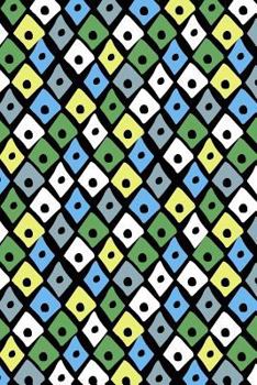 Paperback Journal Notebook Colorful Diamonds 5: 110 Page Plain Blank Journal For Drawing, Writing, Doodling In Portable 6 x 9 Size. Book