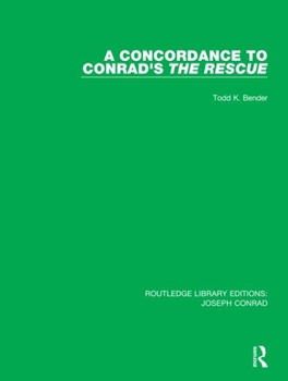 Hardcover A Concordance to Conrad's the Rescue Book