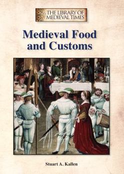 Library Binding Medieval Food and Customs Book