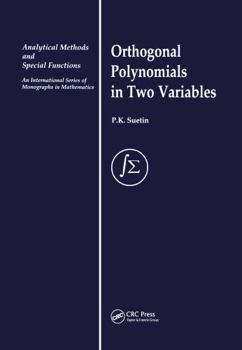 Hardcover Orthogonal Polynomials in Two Variables Book