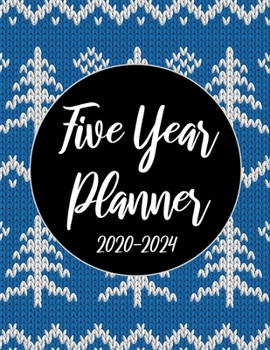 2020-2024 Five Year Planner: Blue Christmas 60 Months Appointment Calendar 5 year Monthly Planner 8.5 x 11 Business Planners and Journal Agenda ... With Holidays and Inspirational Quotes