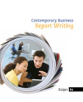 Paperback Contemporary Business Report Writing Book