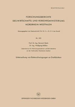 Paperback Untersuchung Von Ratterschwingungen an Drehbänken [German] Book