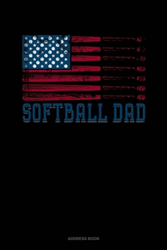 Softball Dad American Flag: Address Book