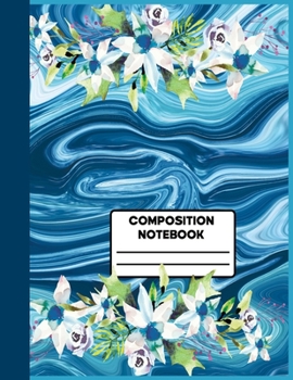 Notebook: White Grey Marble College Ruled Blank Lined Cute Notebooks for Girls Teens Kids School Students and Teachers Writing Notes Journal