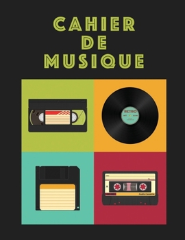Cahier De Musique: Musiciens Composition Livre Instrument Manuscrit Personnel Papier Piano Guitare Standard 13 portées Grand Carnet / Journal Cadeau ... souple, Finition mate. (French Edition)