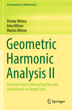 Paperback Geometric Harmonic Analysis II: Function Spaces Measuring Size and Smoothness on Rough Sets Book