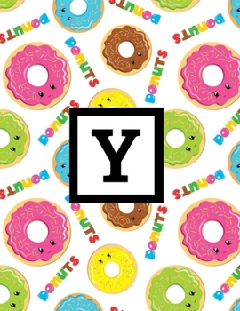 Y: Letter Monogrammed Daily Planner January 2020 - December 2020 Appointment Book Day Schedule For Donut Doughnut Lover - (8.5"x11")